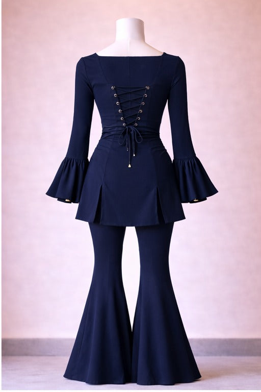 Royal Blue Midnight Corset Kurti set